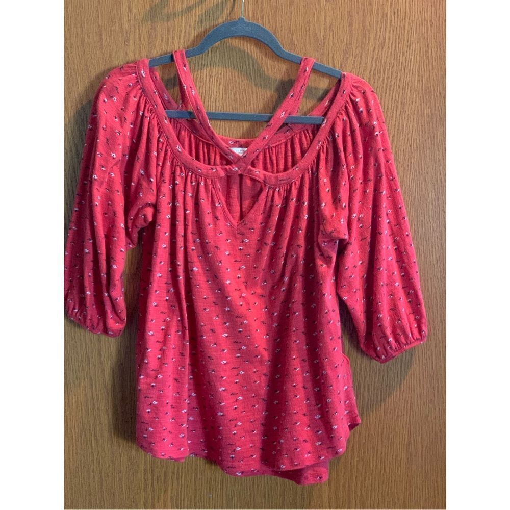 Lucky brand off of shoulder shirt